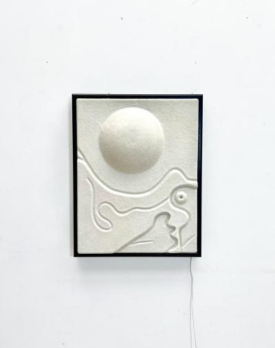 Decorative Wood Fiberglass Wall Panel Light