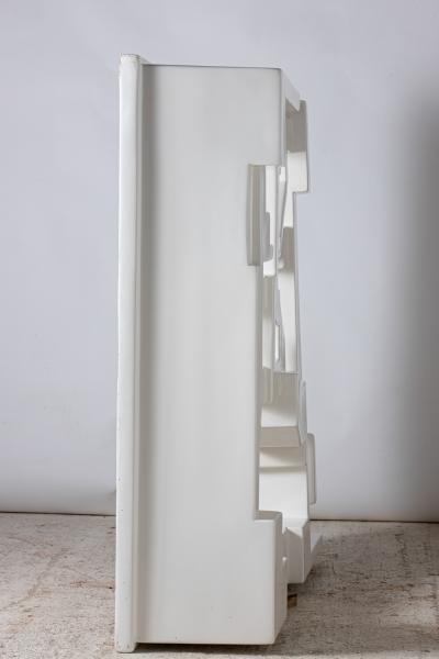 Decorative claustra in lacquered fiberglass France circa 1970