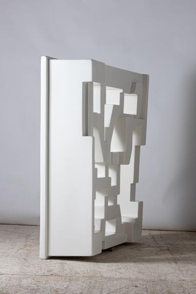 Decorative claustra in lacquered fiberglass France circa 1970