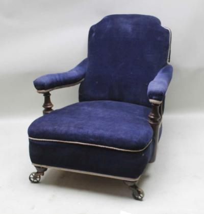 Deep Blue Club Chair