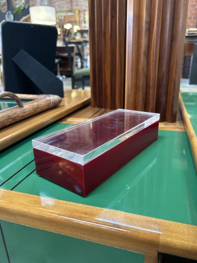 Deep Red Vintage Italian Box