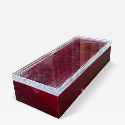 Deep Red Vintage Italian Box