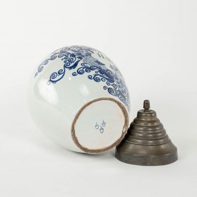 Delft Blue and White Havana Tobacco Jar