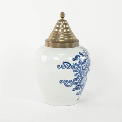 Delft Blue and White Manilla Tobacco Jar