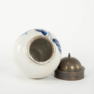 Delft Blue and White Rappe Tobacco Jar