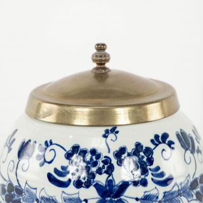 Delft Blue and White Varinas Tobacco Jar