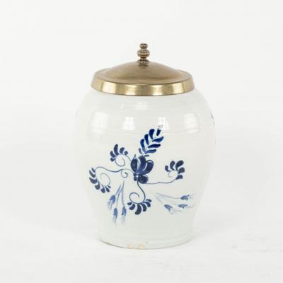 Delft Blue and White Varinas Tobacco Jar