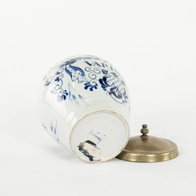 Delft Blue and White Varinas Tobacco Jar