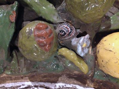 Della Robbia Large Della Robbia Style glazed Terracotta Tondo Decorative Wall Sculpture