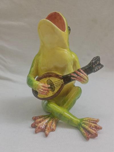 Delphin Massier Palissy majolica Frog Massier pay attention to the size of the piece