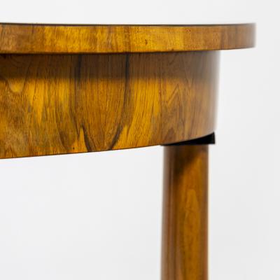 Demi Lune Console Table in Walnut Germany 19th Century