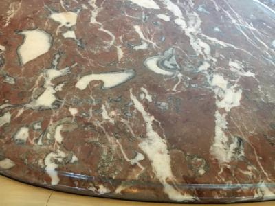 Demilune Console Or Serving Table French Maison Jansen Ribbon Form Marble top