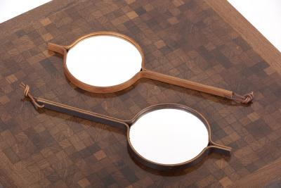 Den Permanente 1 of 4 Wall or Hand Mirror by Bech Starup for Den Permanente Copenhagen