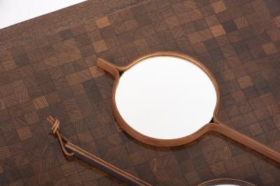 Den Permanente 1 of 4 Wall or Hand Mirror by Bech Starup for Den Permanente Copenhagen