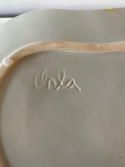 Denise Peter Orlando Ceramic Plates by Peter Orlando France 1960s