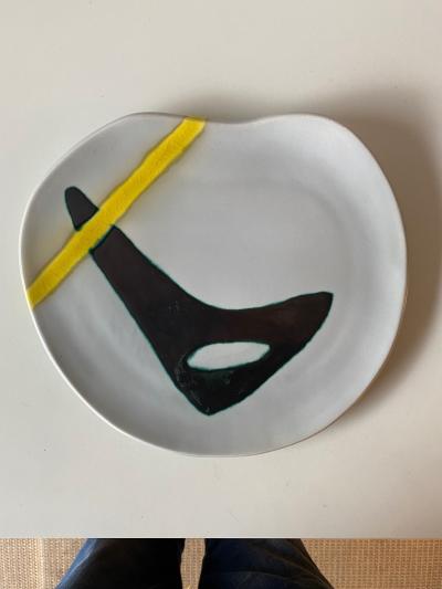 Denise Peter Orlando Ceramic Plates by Peter Orlando France 1960s