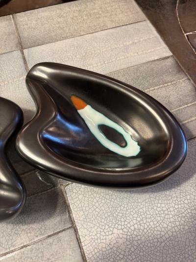 Denise Peter Orlando pair of pocket trays by Orlando Peter Circa 1960s Vallauris