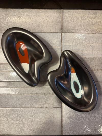 Denise Peter Orlando pair of pocket trays by Orlando Peter Circa 1960s Vallauris