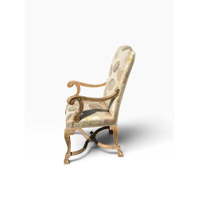 Dennis Leen 18th C Style Dennis Leen Hampton Court Regency Arm Chair