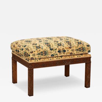 Dennis Leen Dennis Leen Chinese Chippendale Ottoman Footstool