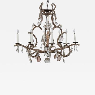 Dennis Leen Dennis Leen French Colored Crystal Chandelier