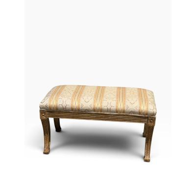 Dennis Leen Dennis Leen Regency Style Upholstered Bench