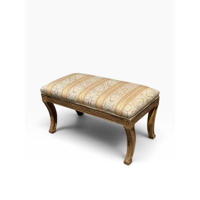 Dennis Leen Dennis Leen Regency Style Upholstered Bench