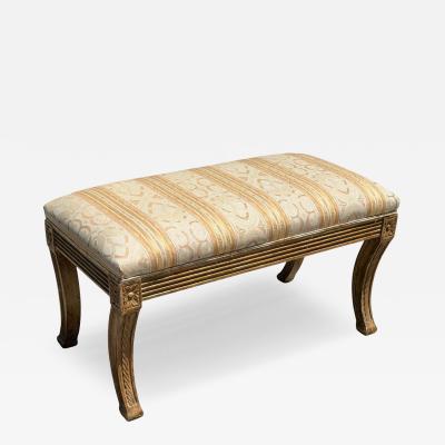 Dennis Leen Dennis Leen Regency Style Upholstered Bench