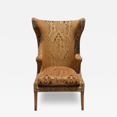 Dennis Leen Dennis Leen Wingback Arm Chair W Janet Yonaty Fabric 1 of 2