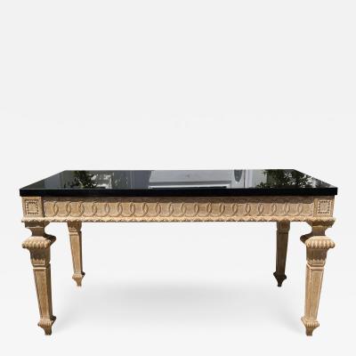 Dennis Leen Dennis Leen for Formations Neoclassical Granite Top Console Table