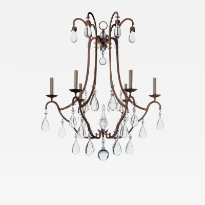 Dennis Leen Dennis and Leen Formations French Crystal Primitive Chandelier