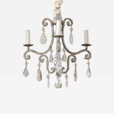 Dennis Leen Dennis and Leen Formations Powder Room French Crystal Chandelier
