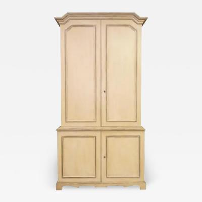 Dennis Leen Huge Dennis Leen Gustavian Style Swedish Enpire Linen Press Cabinet