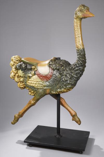 Dentzel Carved Ostrich Carousel Animal