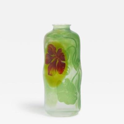 Desire Christian Marqueterie Vase by Desire Christian Circa 1905
