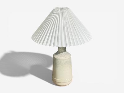 Desiree Stent j Table Lamp White Glazed Stoneware Denmark 1960s
