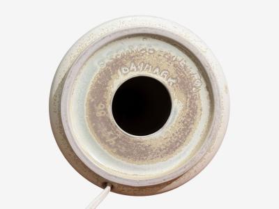 Desiree Stent j Table Lamp White Glazed Stoneware Denmark 1960s