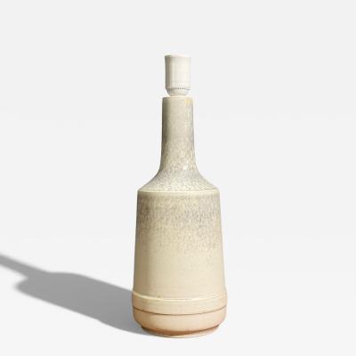 Desiree Stent j Table Lamp White Glazed Stoneware Denmark 1960s