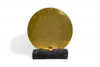 Dessislava Madanska Continental Contemporary Brass Mirror Candle Holder