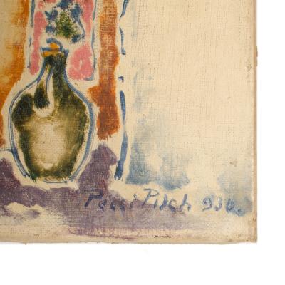 Deszo Pecsi Pilch Deszo Pecsi Pilch Hungarian b 1888 d 1949 Red Pitcher painting