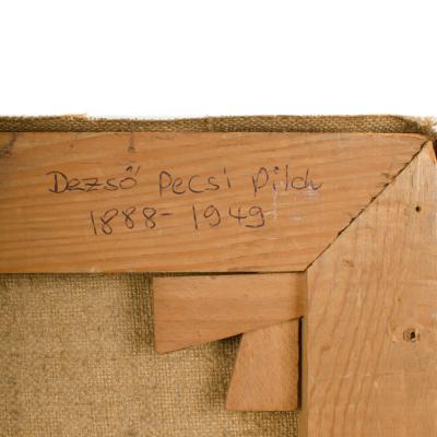 Deszo Pecsi Pilch Deszo Pecsi Pilch Hungarian b 1888 d 1949 Red Pitcher painting