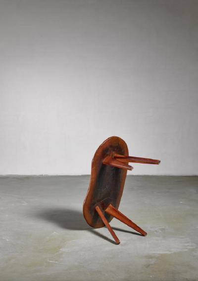 Devon Dennett Devon Dennett kidney shaped teak coffee table USA 1947