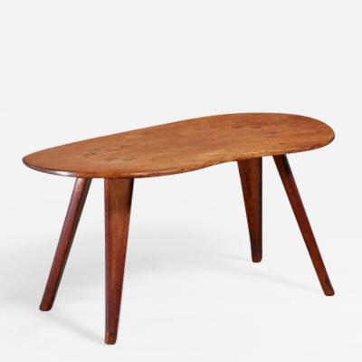 Devon Dennett Devon Dennett kidney shaped teak coffee table USA 1947