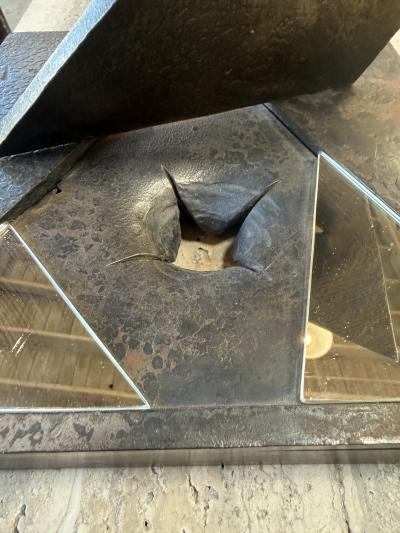 Di Lorenzo Restoration Abstract Metal Sculpture by Di Lorenzo