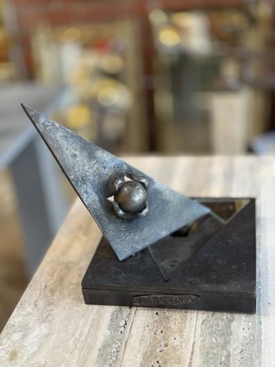 Di Lorenzo Restoration Abstract Metal Sculpture by Di Lorenzo