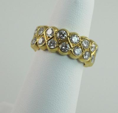 Diamond Double Row Band