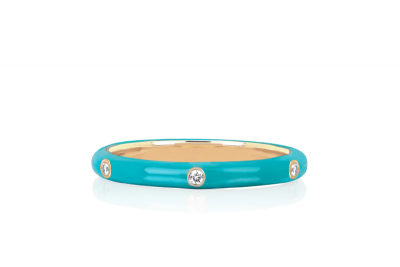 Diamond Enamel Stacking Rings
