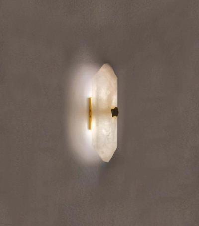Diamond Form Rock Crystal Sconces by Phoenix