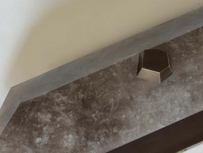 Diamond Form Smoky Rock Crystal Sconces by Phoenix