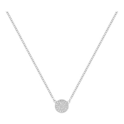 Diamond Mini Disc Gold Necklace